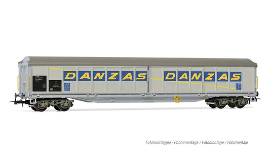 Rivarossi SBB Danzas Habils 4 Axle Sliding Wall Wagon V HR6649 HO Gauge