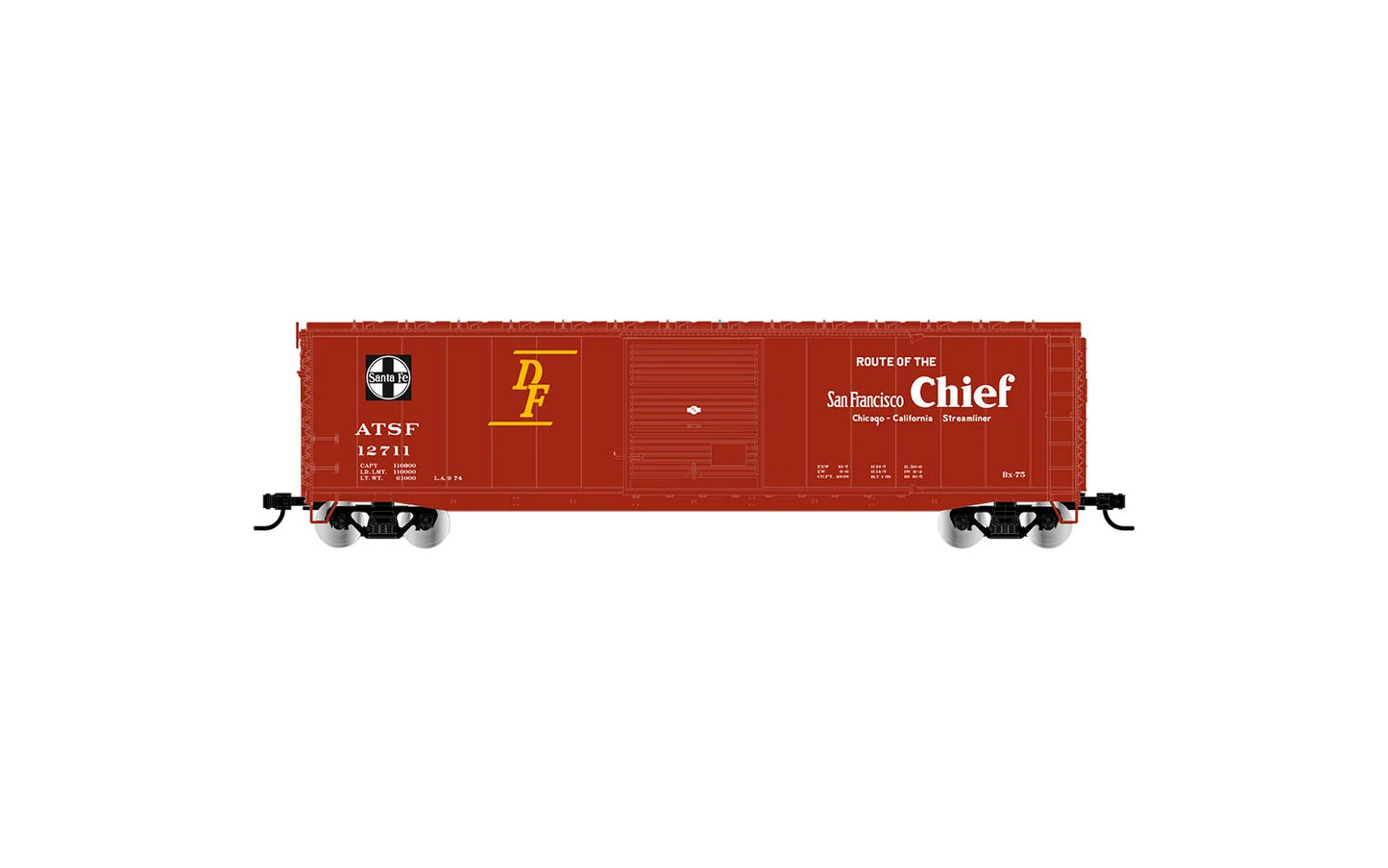Rivarosssi ATSF Sliding Door Boxcar San Francisco Chief 12712 HO Gauge HR6661B