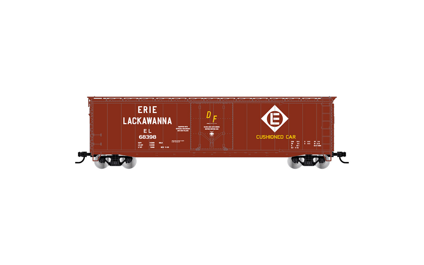 Rivarosssi Erie Lackawanna Plug Door Boxcar 68386 HO Gauge HR6664D