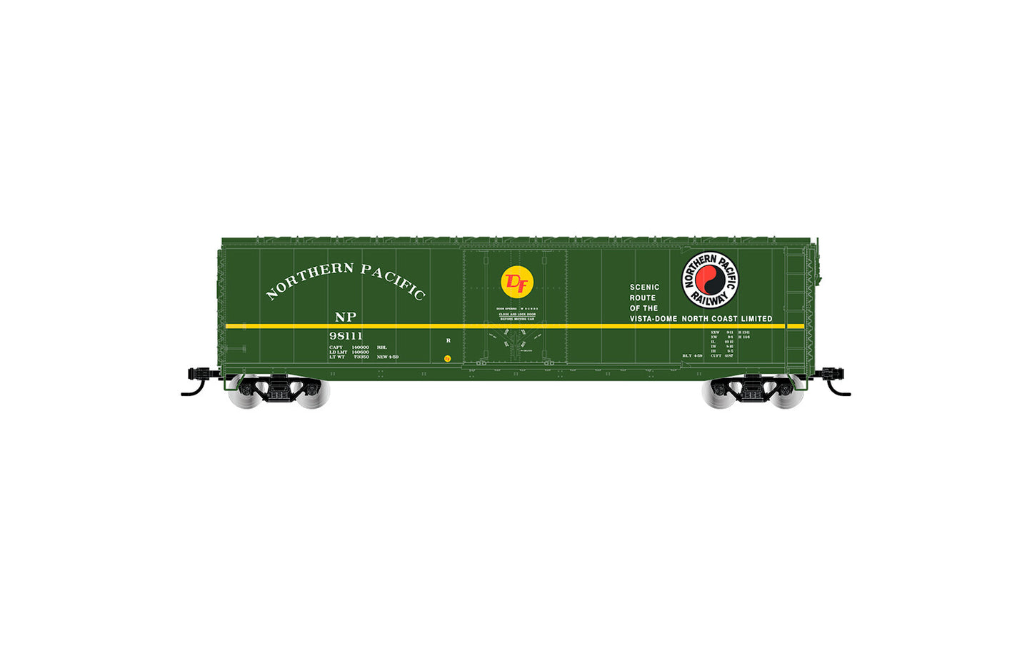 Rivarosssi Northern Pacific Plug Door Boxcar 98058 HO Gauge HR6665D