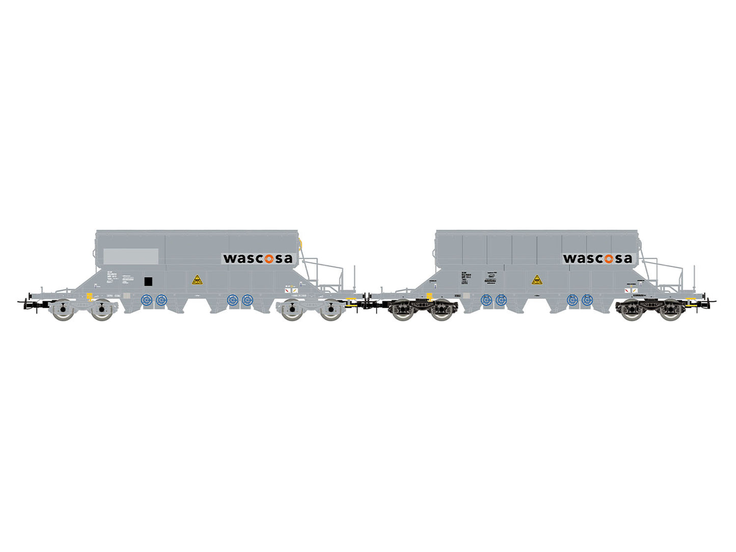 Rivarossi 6688 Wascosa Taoos Silo Wagon Set (2) VI HO Gauge