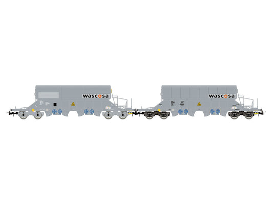 Rivarossi 6688 Wascosa Taoos Silo Wagon Set (2) VI HO Gauge