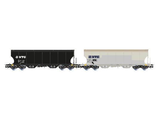 Rivarossi 6689 VTG Cereal Hopper Wagon Set (2) VI HO Gauge