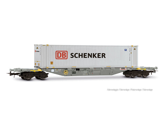 Rivarossi 6703 DBAG Sgnss Flat Wagon w/DB Schenker Container Load VI HO Gauge