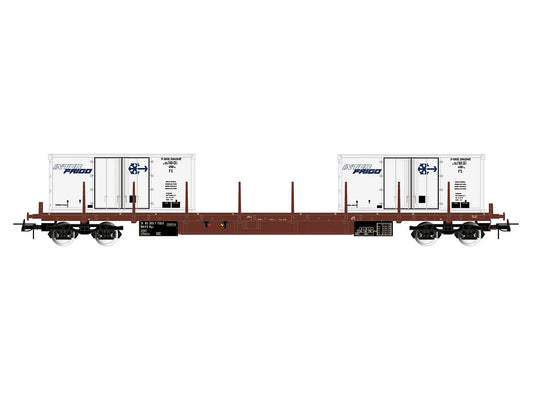 Rivarossi 6714 FS Rgs Flat Wagon w/Interfrigo Container Load IV HO Gauge
