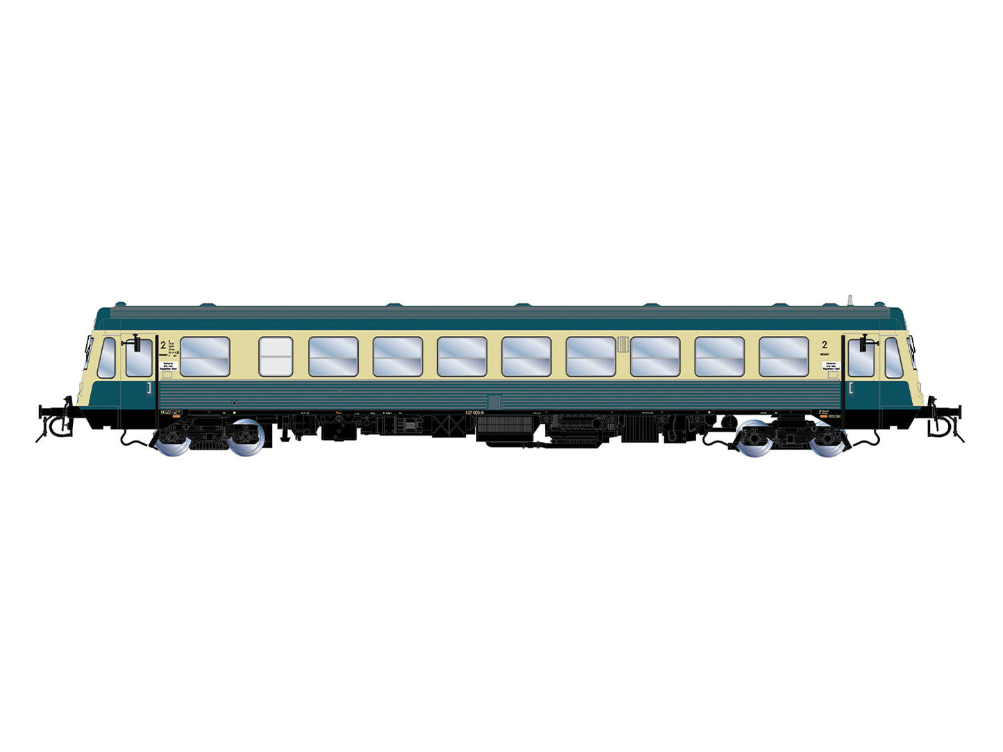 Rivarossi 9000S DB BR627.0 Diesel Railcar V (DCC-Sound) HO Gauge
