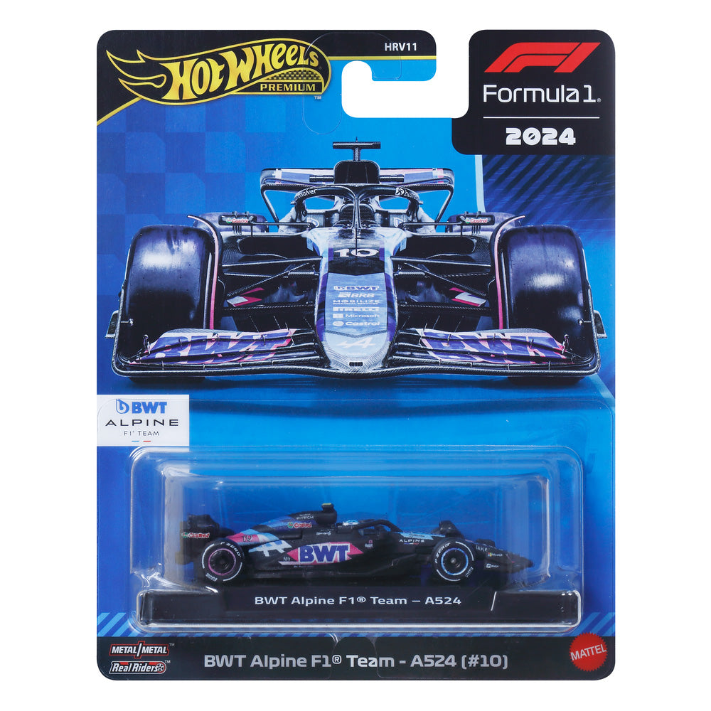 Hot Wheels Formula 1: BWT Alpine F1 Team - A524 (#10) 1:64 Diecast JBM21