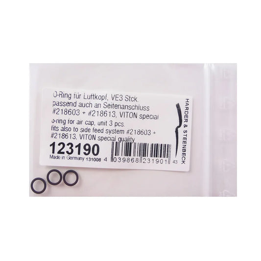 Harder & Steenbeck Viton O-ring for Airbrush Air Cap (x3) 123190