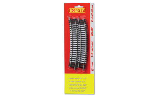 Hornby HT8301 R606 2nd Radius Curve x 4 BLISTER PK 1:76
