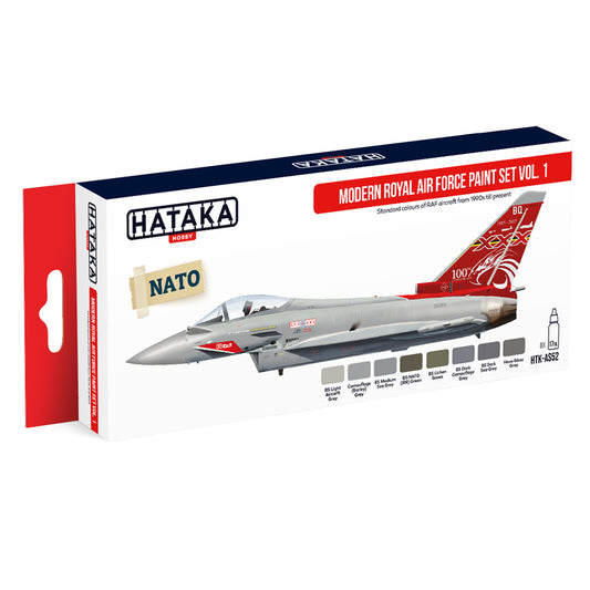Hataka AS52 Modern Royal Airforce Vol.1 Red Line Acrylic Paint Set