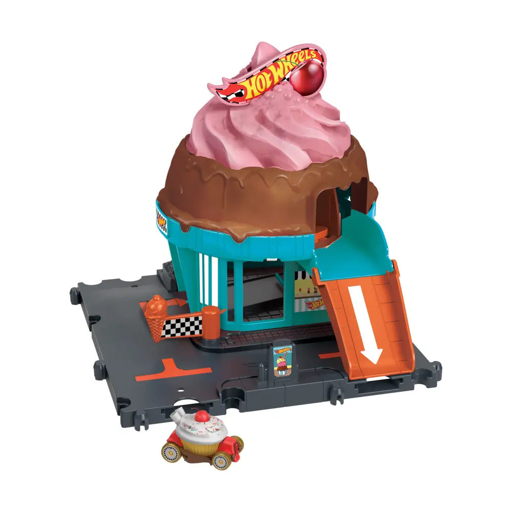 Hot Wheels City Downtown Ice Cream Swirl Age 3+ Mattel HTN77