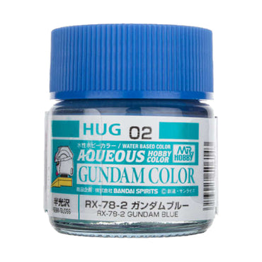 Mr Hobby Aqueous Gundam Colour HUG-02 RX-78-2 Gundam Blue 10ml Acrylic Paint