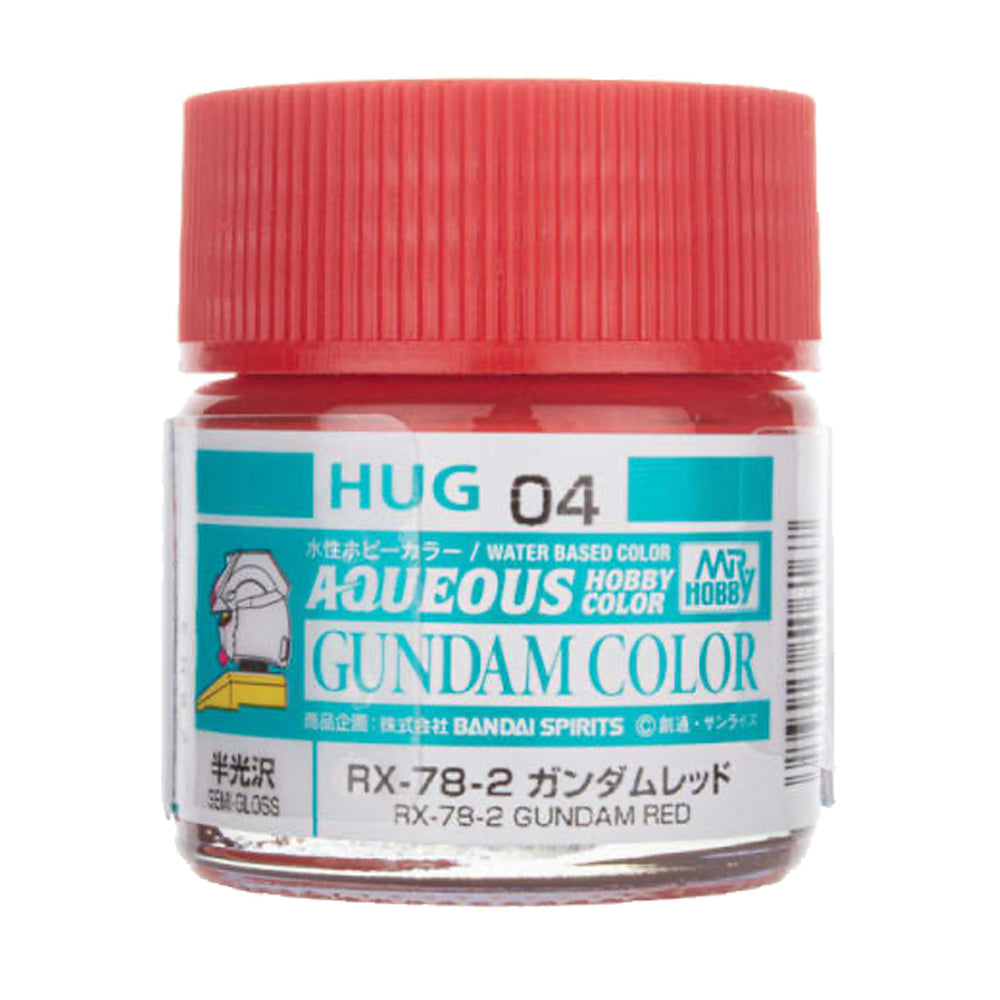 Mr Hobby Aqueous Gundam Colour HUG-04 RX-78-2 Gundam Red 10ml Acrylic Paint