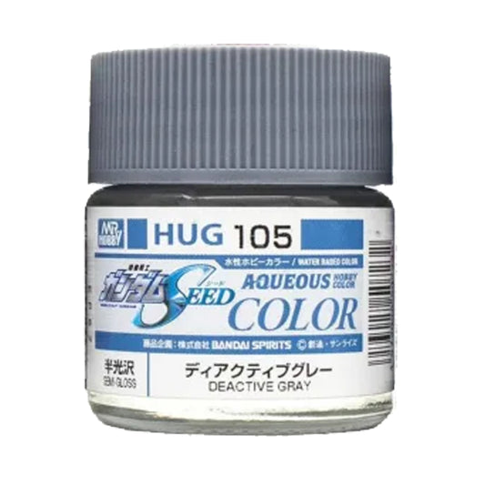 Mr Hobby Aqueous Gundam Colour HUG-105 Deactive Grey 10ml Acrylic Paint