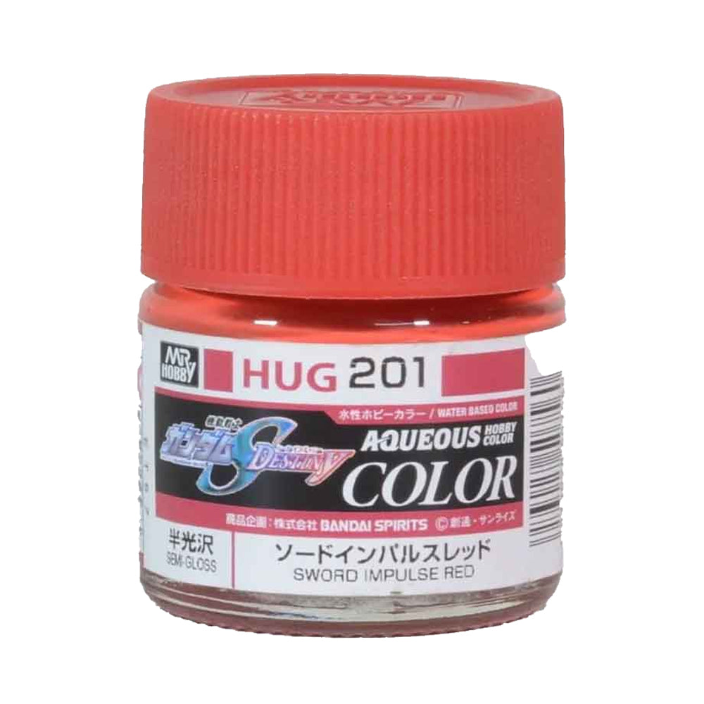Mr Hobby Aqueous Gundam Colour HUG-201 Sword Impulse Red 10ml Acrylic Paint