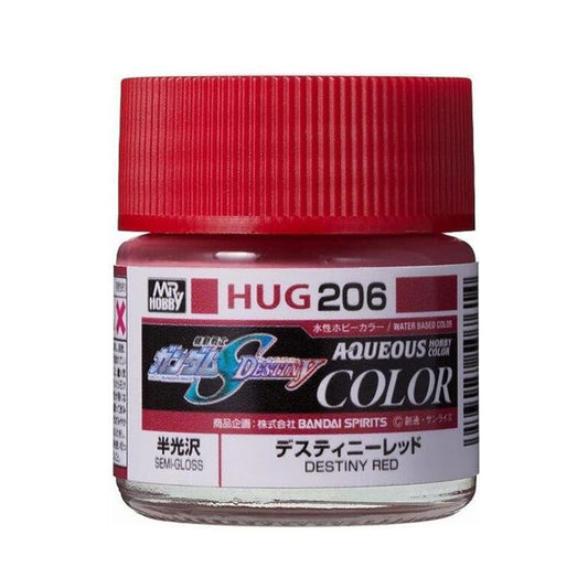 Mr Hobby Aqueous Gundam Colour HUG-206 Destiny Red 10ml Acrylic Paint