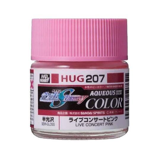 Mr Hobby Aqueous Gundam Colour HUG-207 Live Concert Pink 10ml Acrylic Paint