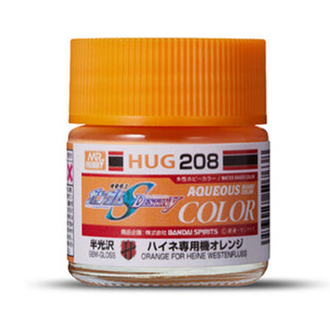 Mr Hobby Aqueous Gundam Colour HUG-208 Orange F H Westenfluss 10ml Acrylic Paint