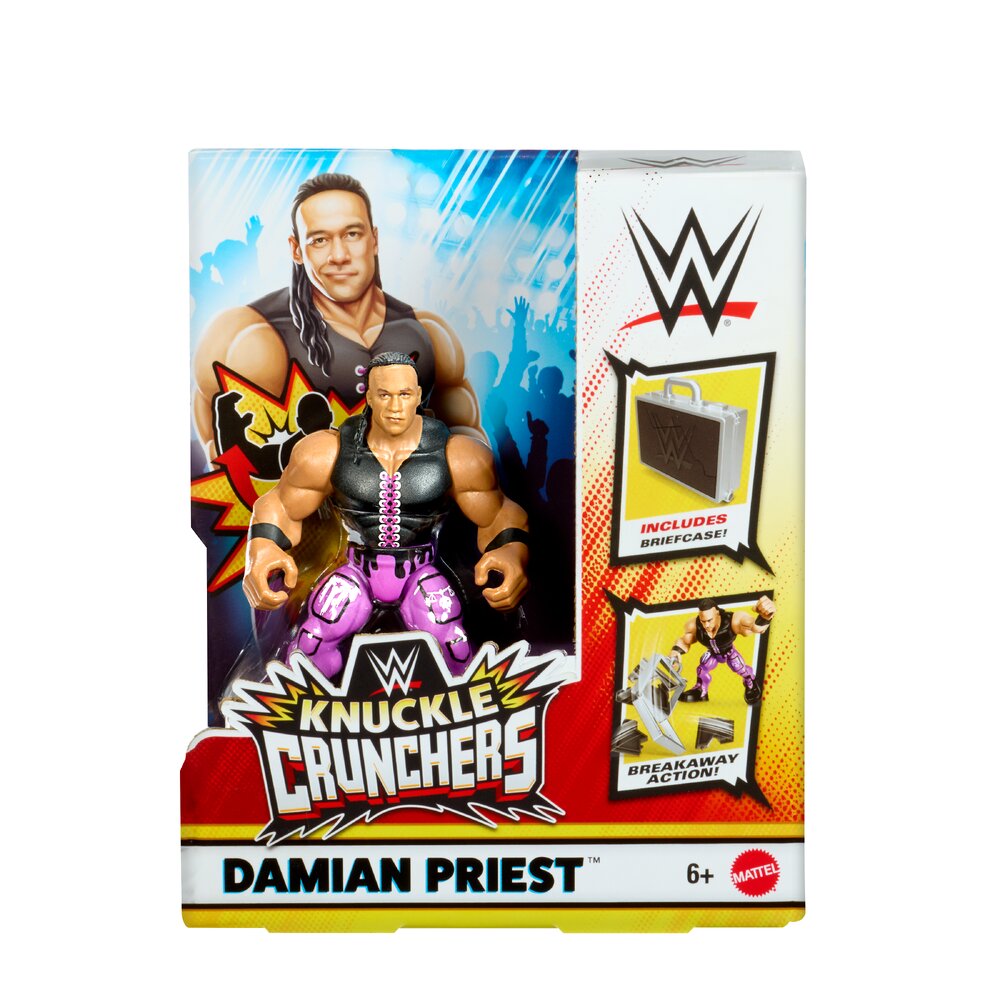 WWE Knuckle Crunchers Jimmy Uso Action Figure Age 6+ Mattel JCH66