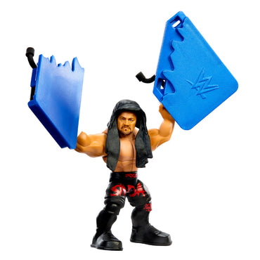 WWE Knuckle Crunchers: Solo Sikoa 3.25" Figure Age 6+ Mattel JHL77
