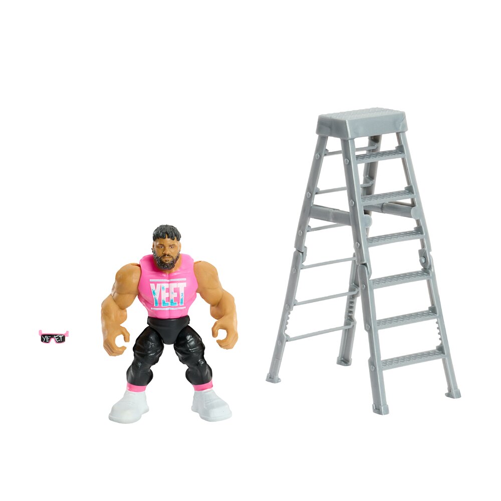 WWE Knuckle Crunchers Jey Uso Action Figure Age 6+ Mattel JHL81