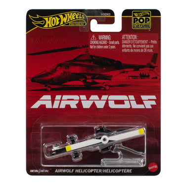 Hot Wheels Premium Pop Culture Airwolf Helicopter (Airwolf) Age 3+ Mattel JBL56