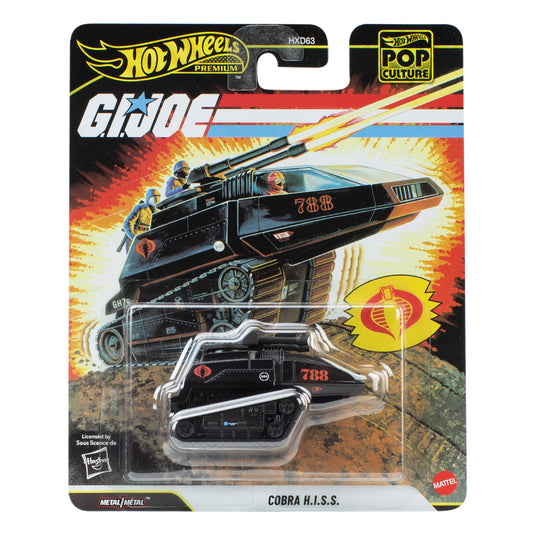 Hot Wheels Premium Pop Culture Hiss Tank (G.I. Joe) Age 3+ Mattel JHW83