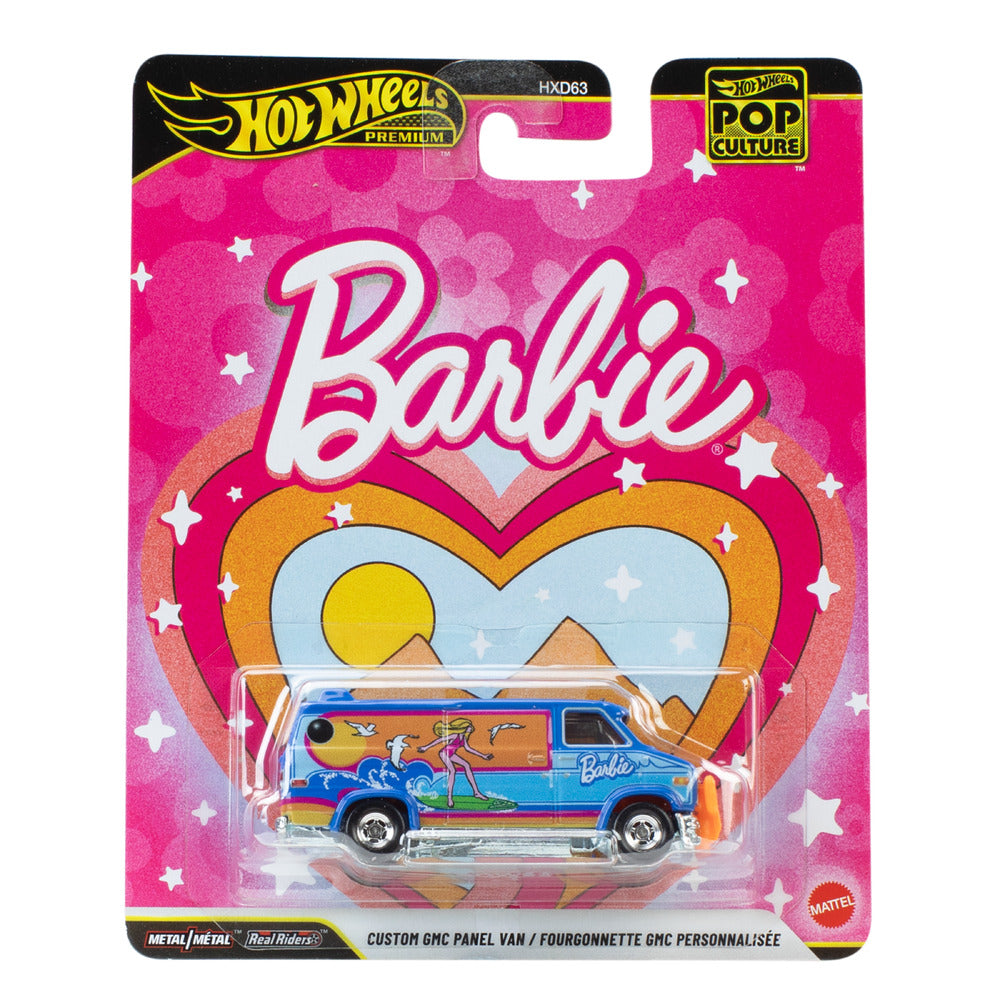 Hot Wheels Premium Pop Culture Custom GMC Panel Van (Barbie) Age 3+ Mattel JHW98