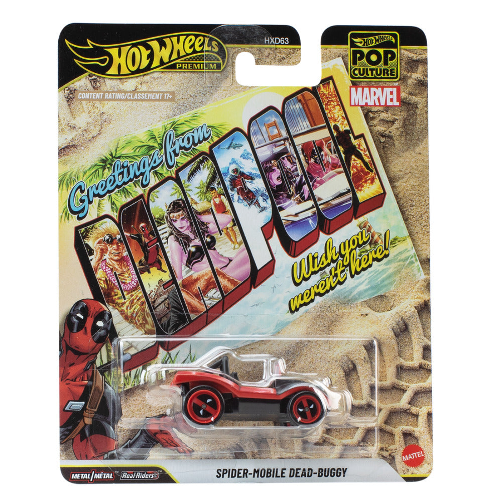Hot Wheels Premium Pop Culture Spider Mobile Dead-Buggy Age 17+ Mattel JHX06