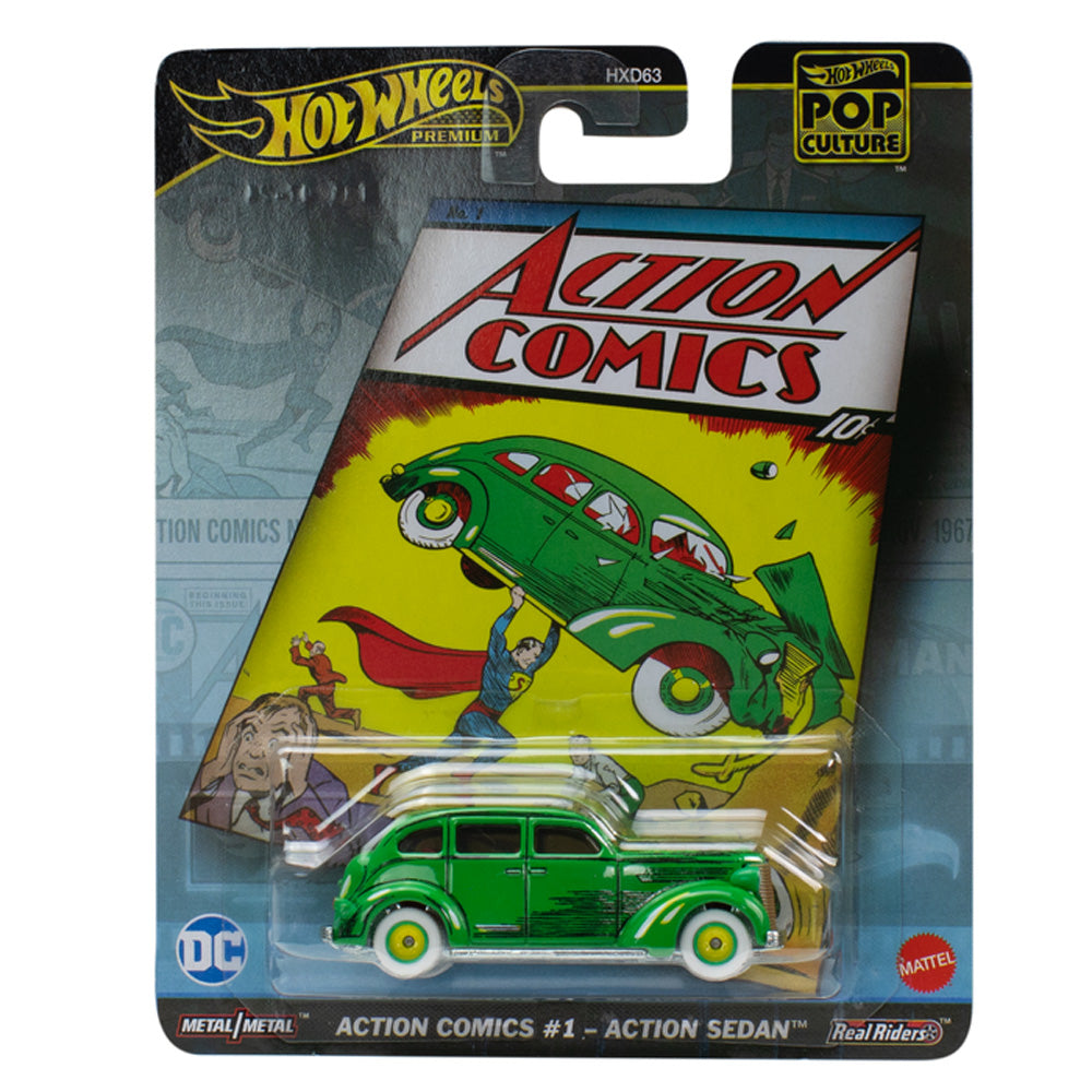 Hot Wheels Premium - Pop Culture: Action Comics No.1 Action Sedan HVJ50