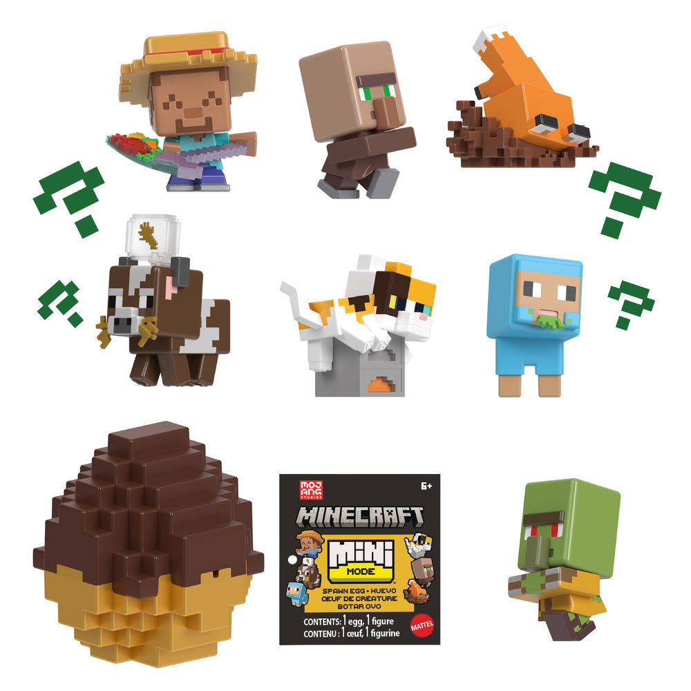 Minecraft Mini Mode Spawn Egg (Assorted) Age 6+ Mattel HXT64