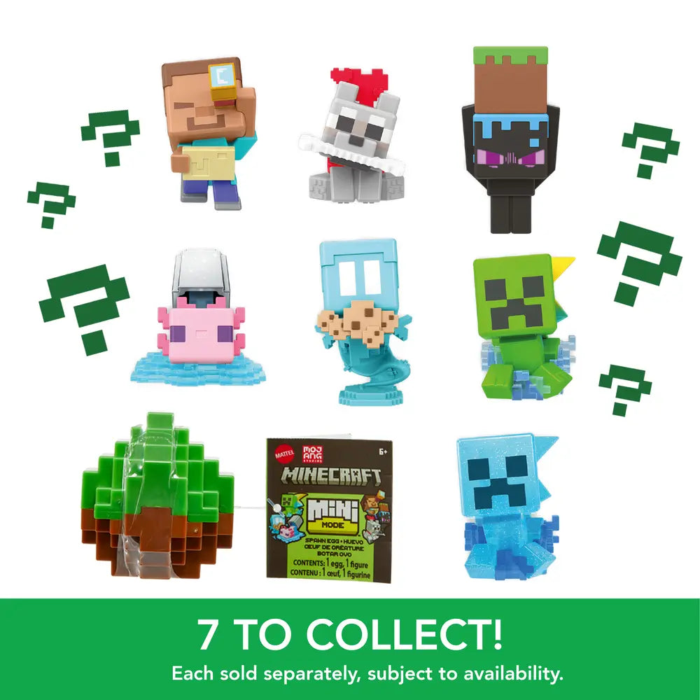 Minecraft Mini Mode Spawn Egg (Assorted) Age 6+ Mattel HXT64