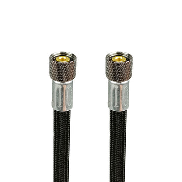 Airbrush 3.0M Rubber Braided Hose - 1/8 BSP - 1/8 BSP (Black)