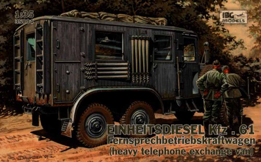 IBG Models 35004 Einheitsdiesel Kfz. 61 1:35 Military Vehicle Model Kit