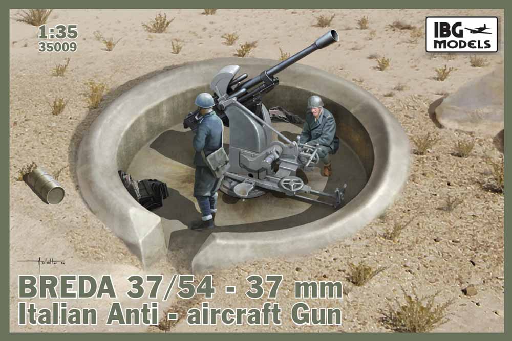 IBG Models 35009 Breda 37/54 37 mm 1:35 Military Vehicle Model Kit