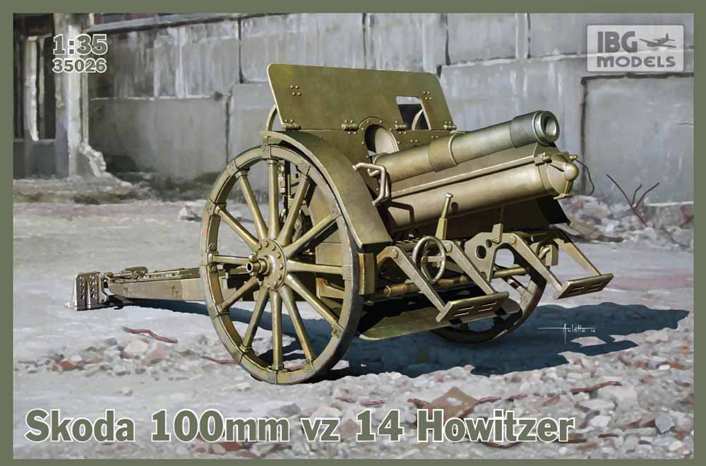 IBG Models 35026 Skoda 100mm vz 14 Howitzer 1:35 Military Vehicle Model Kit