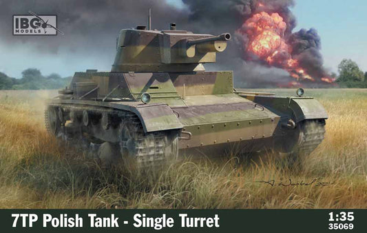IBG Models 35069 7TP - Single Turret 1:35 Military Vehicle Model Kit
