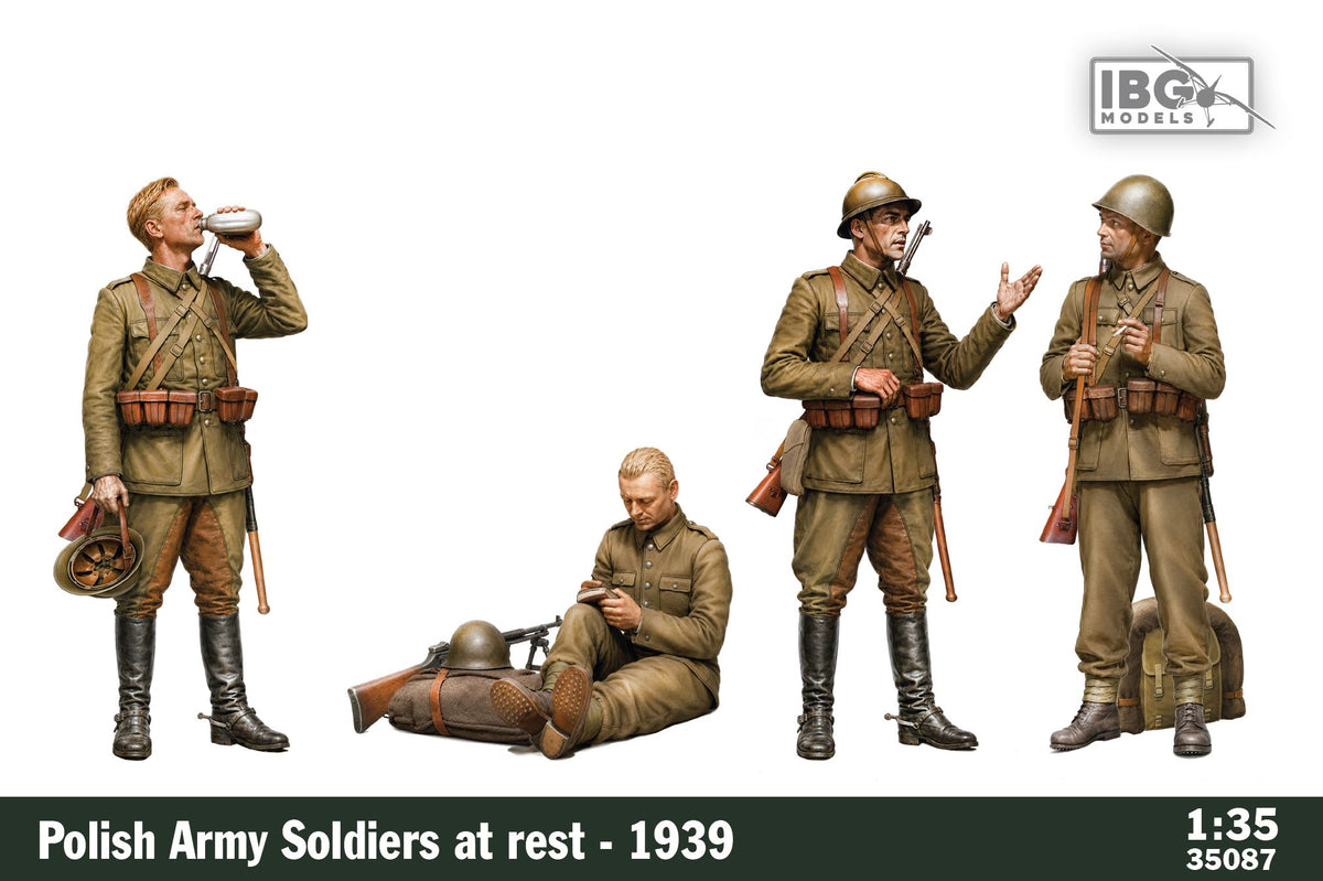 IBG Models 35087 Polish Soldiers at Rest - September 1939 1:35 Model Kit
