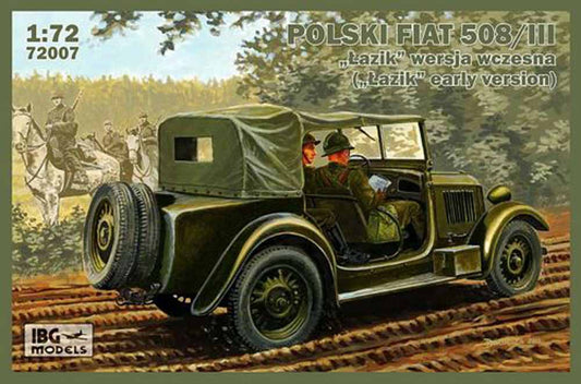 IBG Models 72007 Polski Fiat 508/III 1:72 Military Vehicle Model Kit