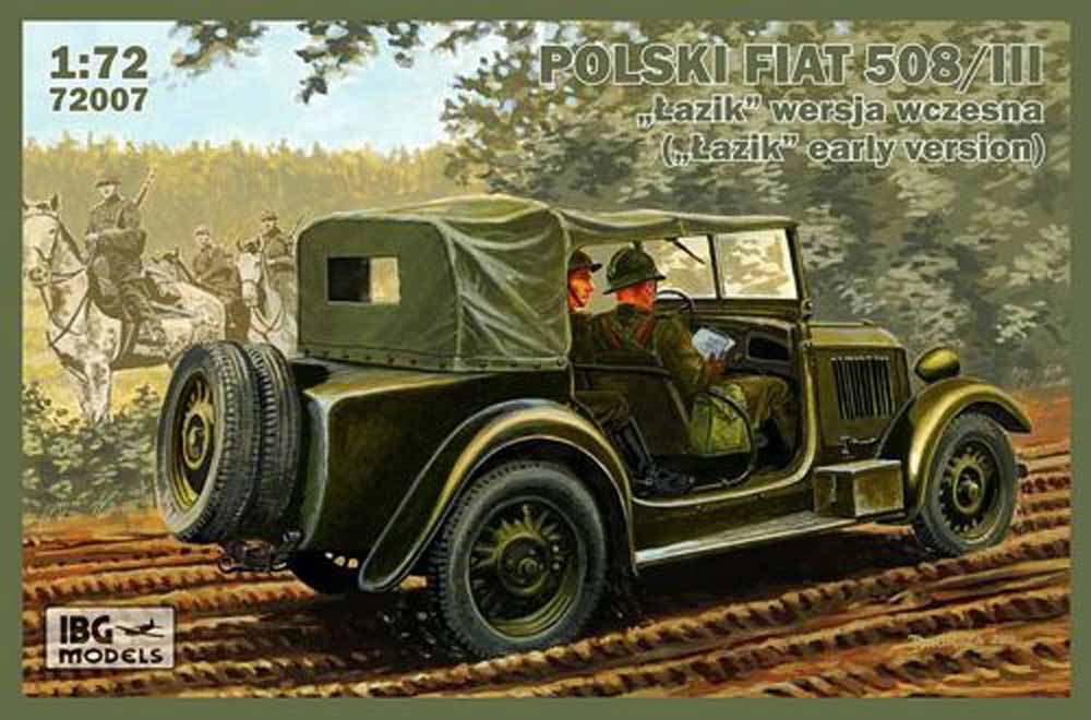 IBG Models 72007 Polski Fiat 508/III 1:72 Military Vehicle Model Kit