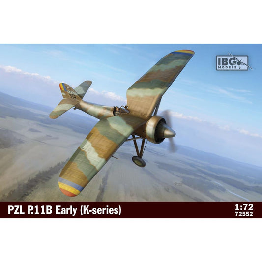 IBG Models 72552 PZL P.11B Early (K-Series) 1:72 Plastic Model Kit