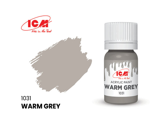 ICM 1031 Warm Grey 12ml Acrylic Paint