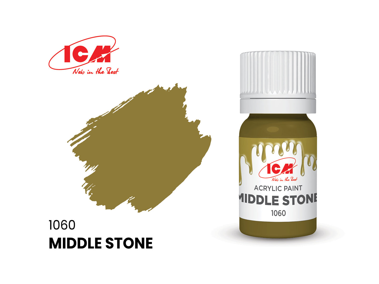 ICM 1060 Middle Stone 12ml Acrylic Paint