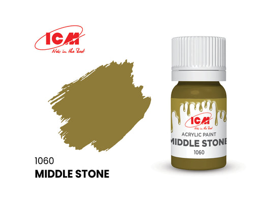 ICM 1060 Middle Stone 12ml Acrylic Paint