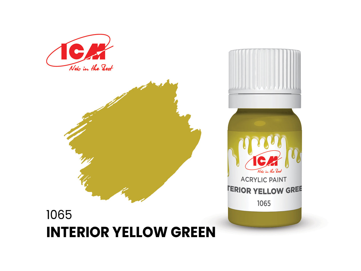 ICM 1065 Interior Yellow Green 12ml Acrylic Paint