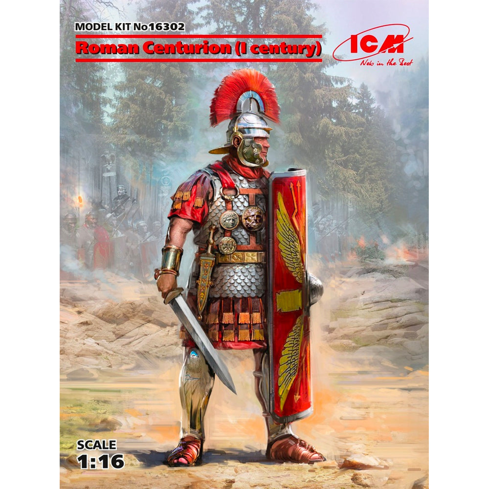 ICM 16302 Centurion (I century) 1:16 Figure Model Kit