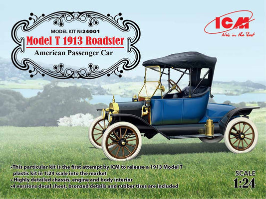ICM 24001 Model T 1912 Roadster 1:24 Car Model Kit