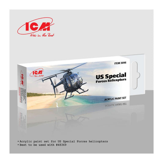 ICM 3096 Acrylic Paint Set for US Special Forces Helicopters