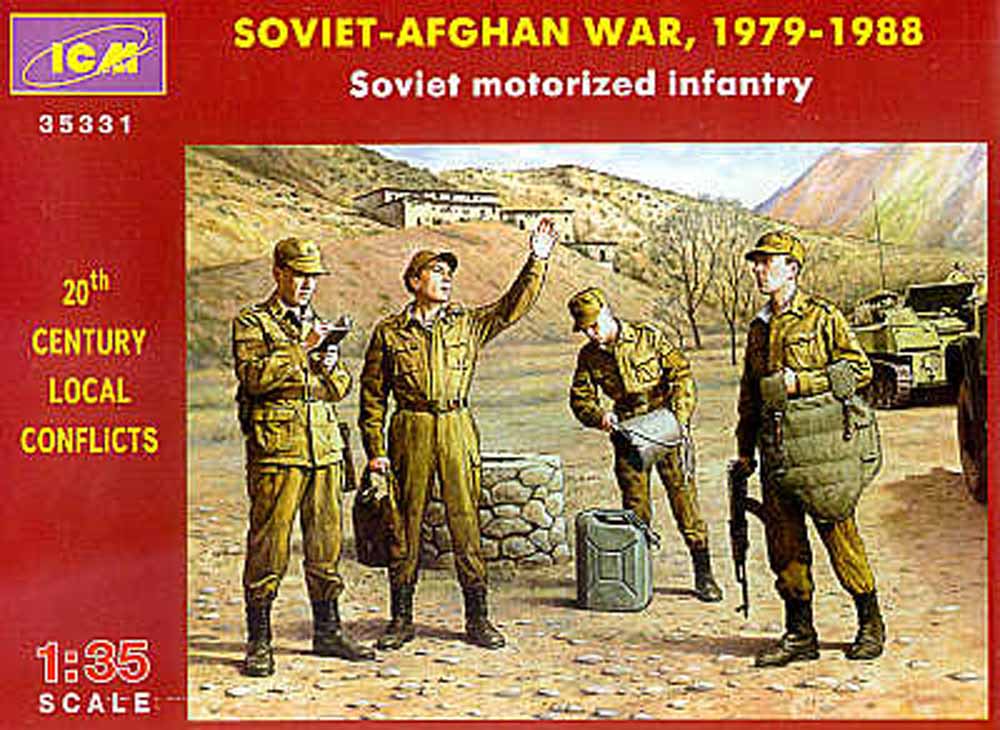 ICM 35331 Soviet motorised infantry Afghanistan 1979-1988 1:35 Figure Model Kit
