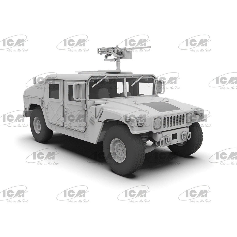 ICM 35437 Armored Humvee M1025A2 Armament Carrier 1:35 Model Kit